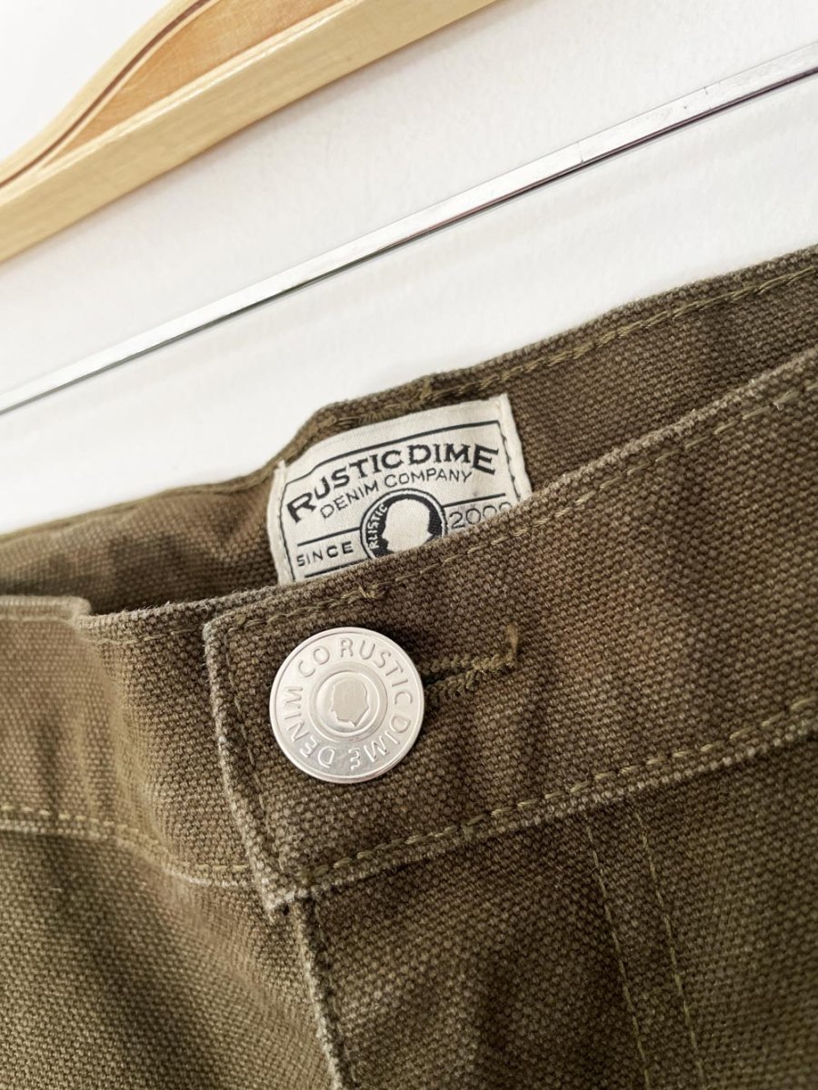 rustic dime canvas workwear chino pants | in denim we trust | made in usa - good market thrift store