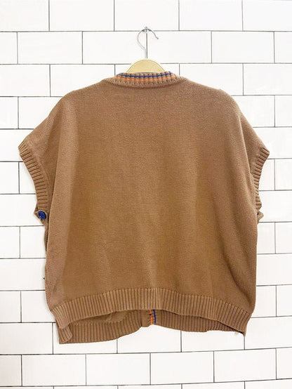 saferoom open side knit vest - good market thrift store