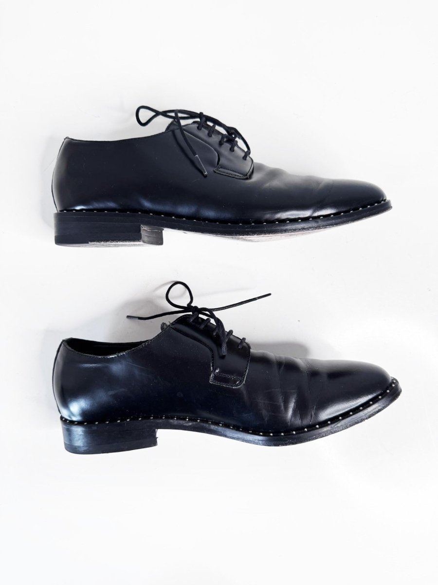 saint laurent dylan studded leather derby shoe - good market thrift store