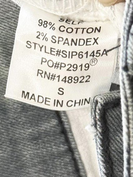 saints & hearts striped frayed bell bottom flared jeans - good market thrift store