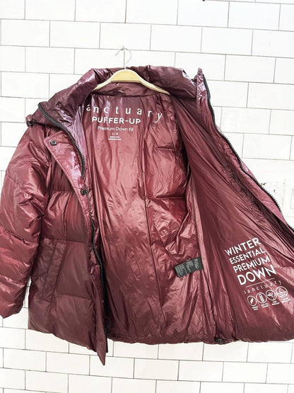 sanctuary puffer - up down drawstring short puffer coat | anthropologie - good market thrift store