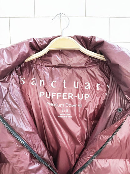 sanctuary puffer - up down drawstring short puffer coat | anthropologie - good market thrift store