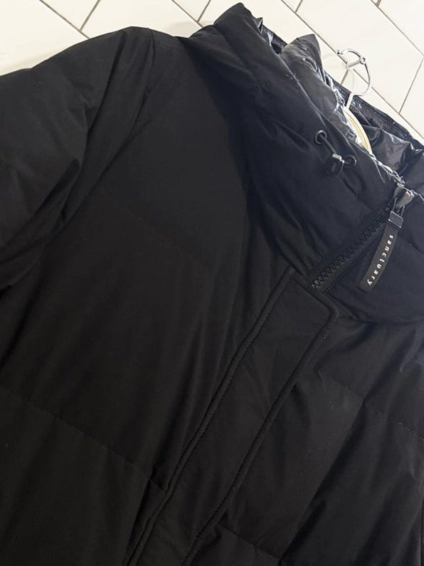 sanctuary puffer - up down snap button long puffer coat | anthropologie - good market thrift store