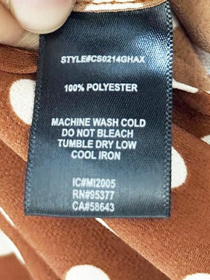 sanctuary satin polka dot midi skirt | anthropologie - good market thrift store