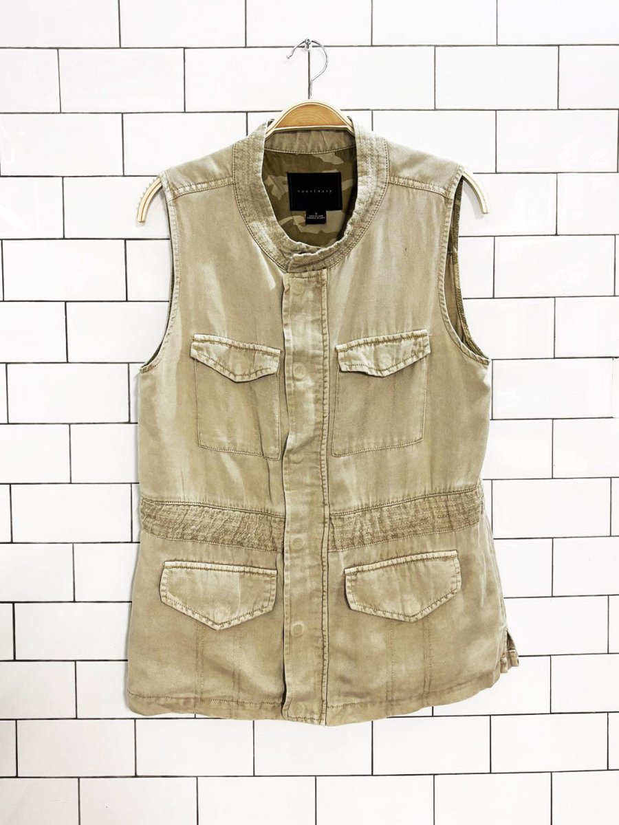 sanctuary utility drawstring vest | anthropolgie - good market thrift store