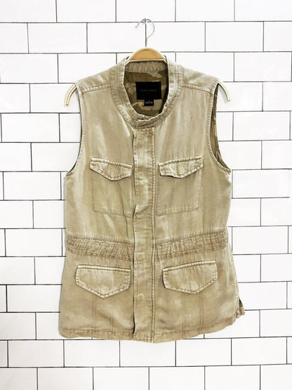 sanctuary utility drawstring vest | anthropolgie - good market thrift store