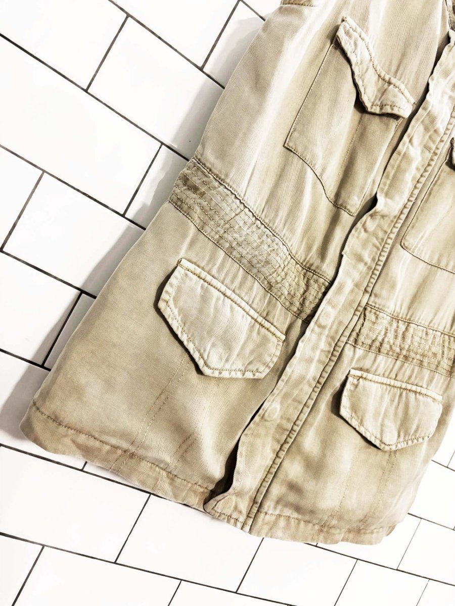 sanctuary utility drawstring vest | anthropolgie - good market thrift store