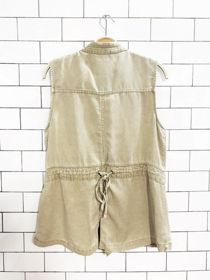 sanctuary utility drawstring vest | anthropolgie - good market thrift store