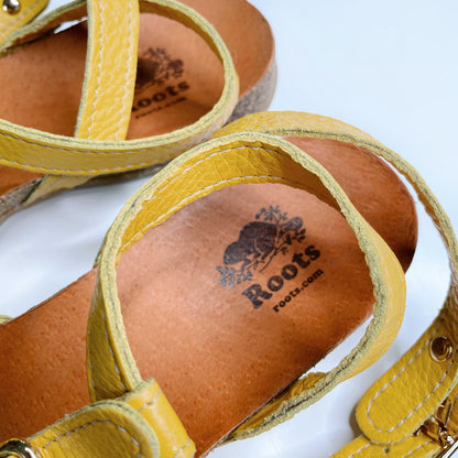 roots leather thong ankle wrap sandals