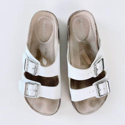 madden girl purr rainbow platform sandals