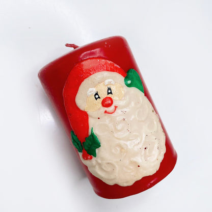 vintage santa block candle