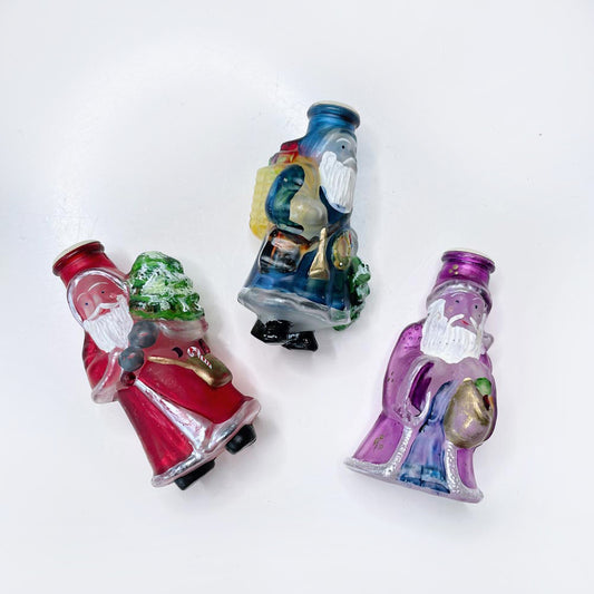 x3 vintage old world santa tree light covers