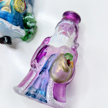 x3 vintage old world santa tree light covers