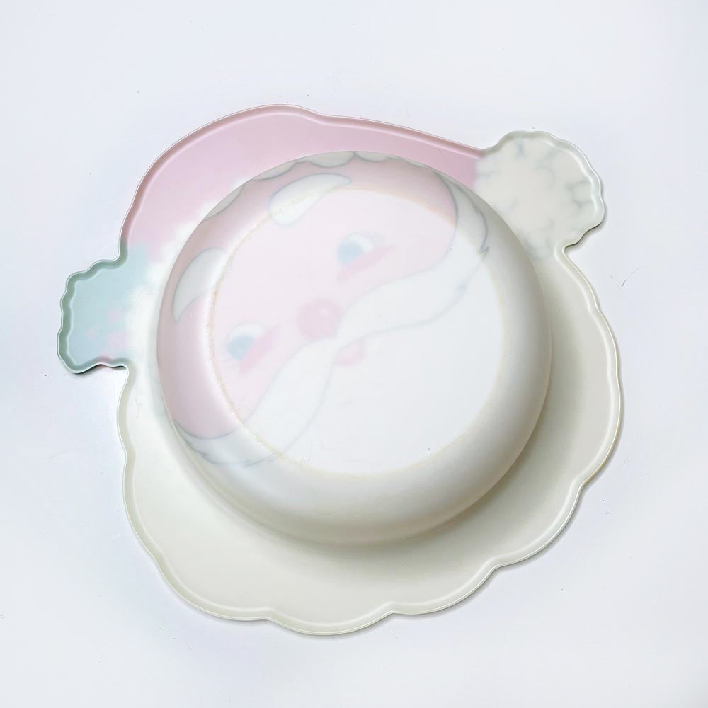 vintage ullman usa plastic santa party bowl
