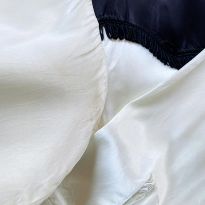 vintage 80s ranch and town satin fringe western shirt | made in USA