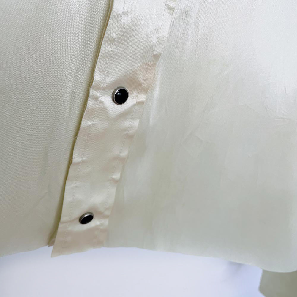 vintage 80s ranch and town satin fringe western shirt | made in USA