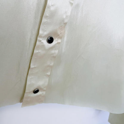 vintage 80s ranch and town satin fringe western shirt | made in USA