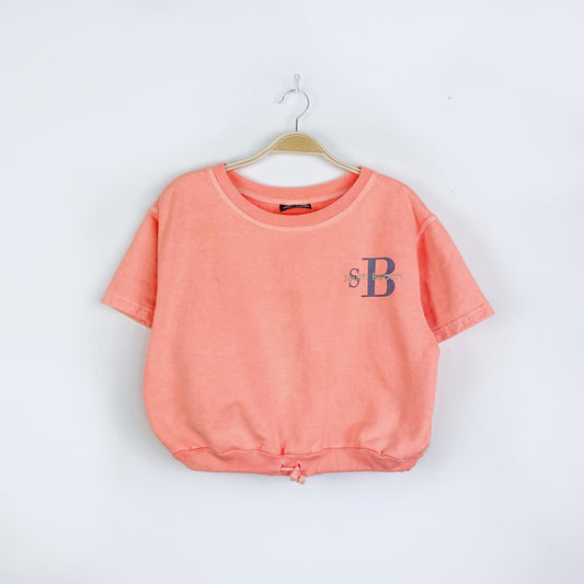 vintage 90s exist south beach neon crop sweat tee