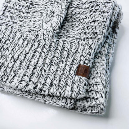 roots cable knit scarf