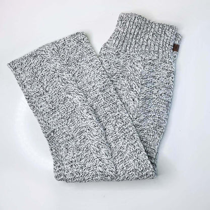 roots cable knit scarf