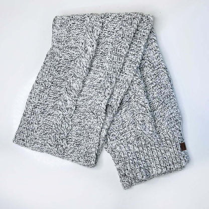 roots cable knit scarf
