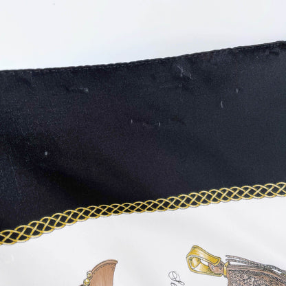 vintage silky equestrian saddle xl scarf