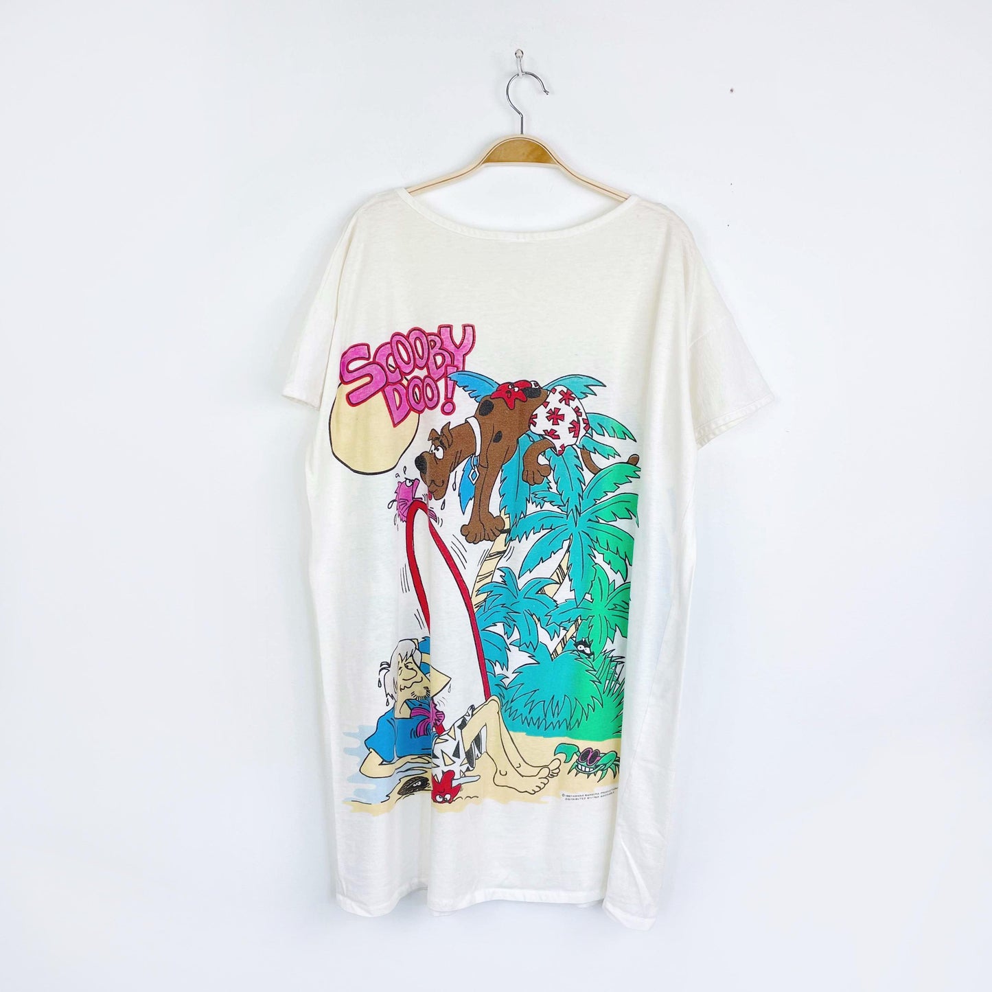 vintage 1987 scooby-doo graphic t-shirt dress