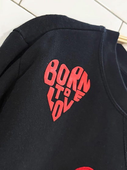 scotch & soda born to love hearts sweatshirt - good market thrift store