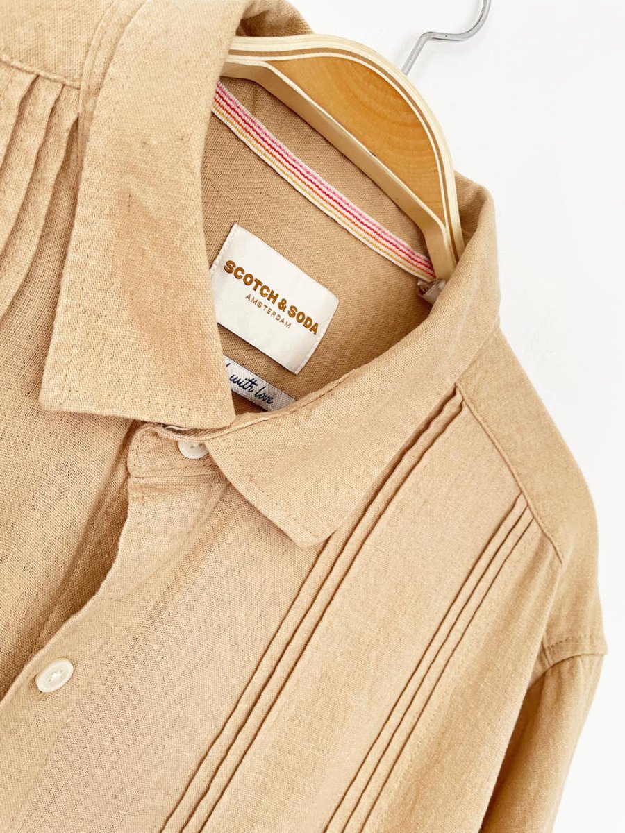 scotch & soda linen - blend relaxed cabana shirt - good market thrift store