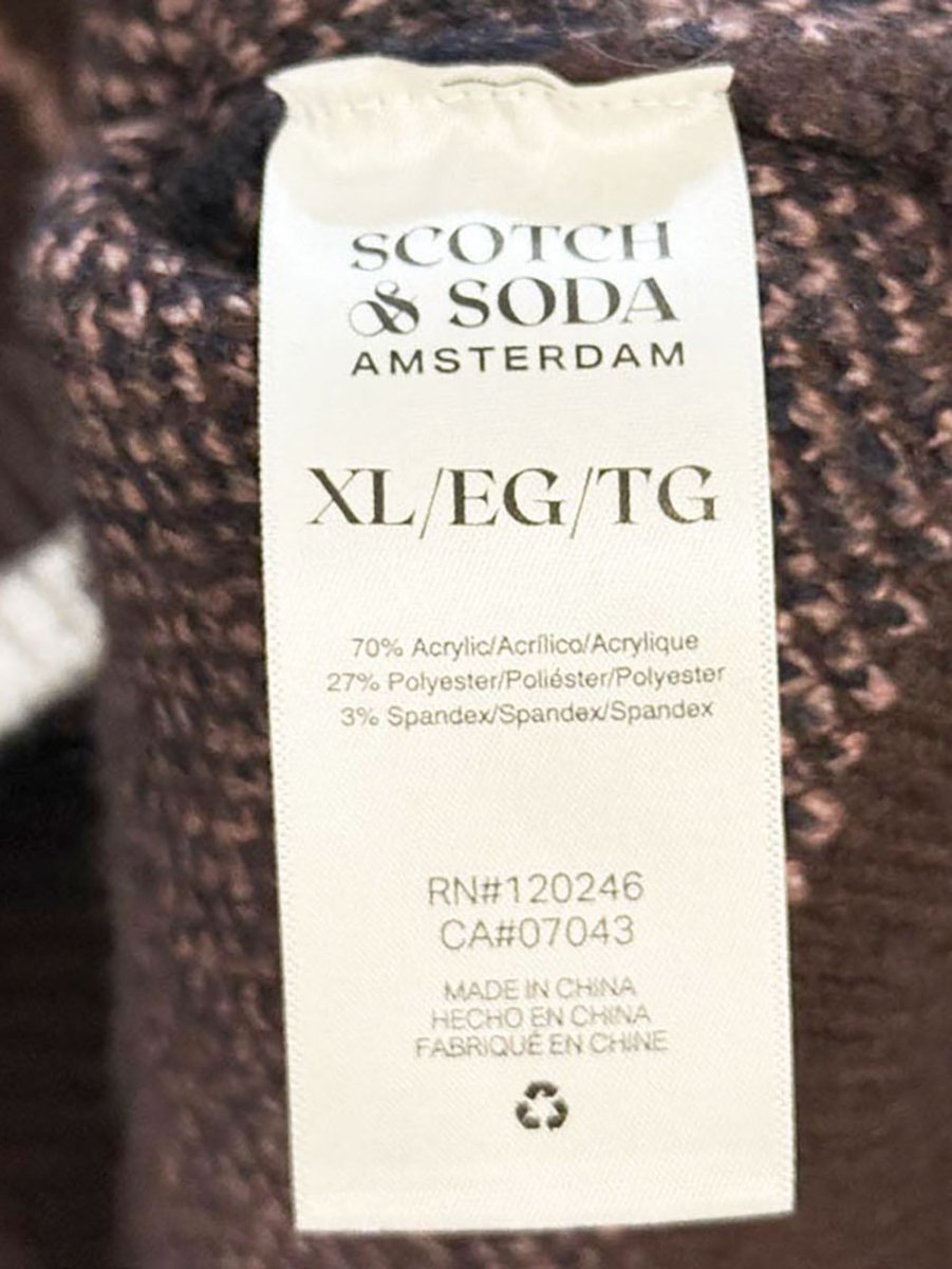 scotch & soda soft argyle knit sweater - good market thrift store