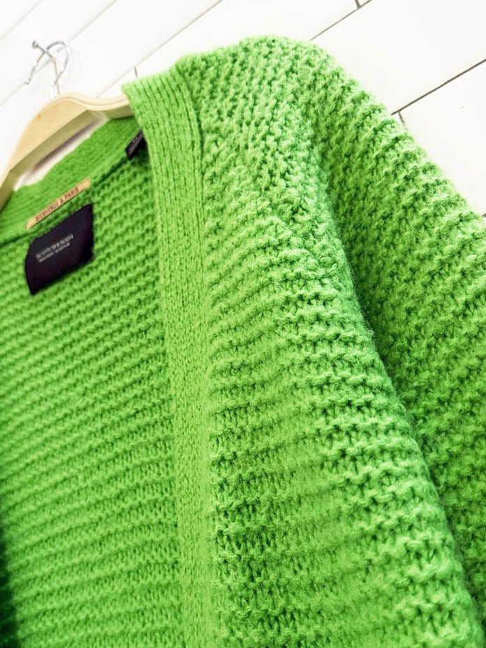 scotch & soda wool - blend long knit open cardigan | maison scotch - good market thrift store