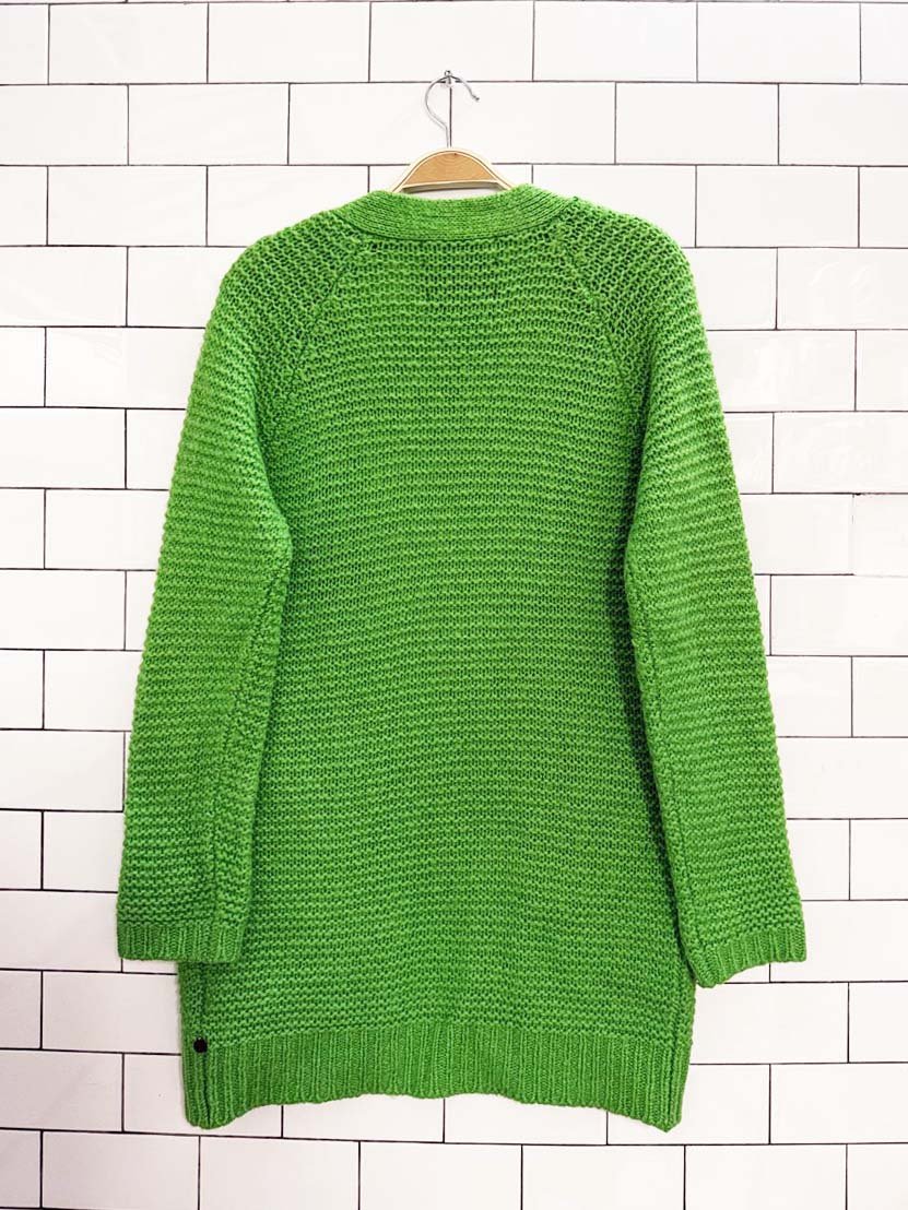 scotch & soda wool - blend long knit open cardigan | maison scotch - good market thrift store