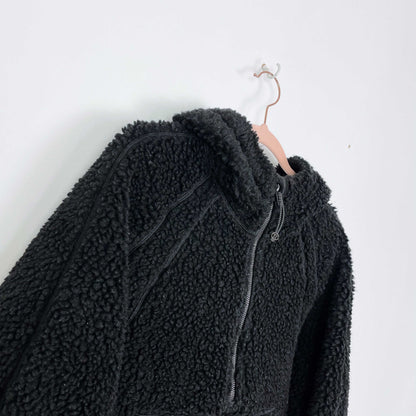 lululemon 2020 scuba oversized wool-blend sherpa - size m/l