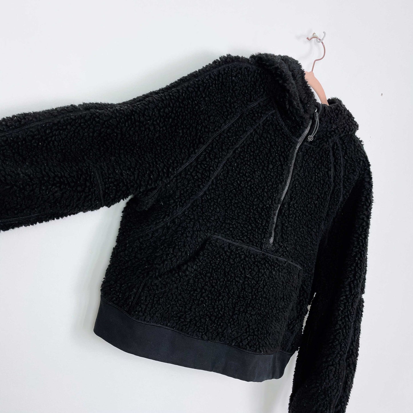 lululemon 2020 scuba oversized wool-blend sherpa - size m/l