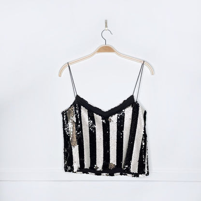 zara trf sequin changing colour tank