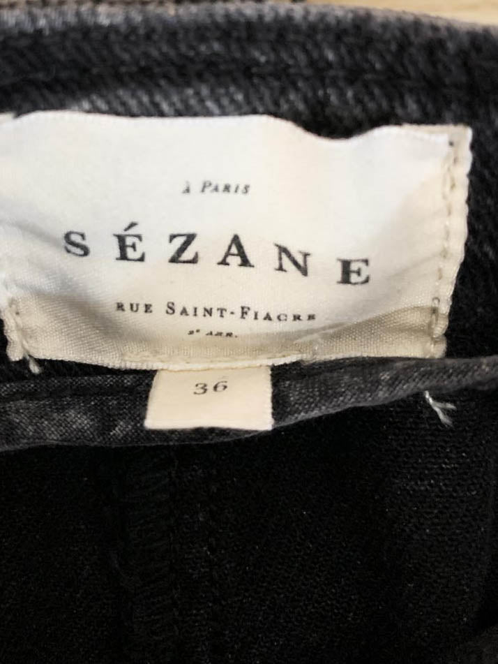 sézane rome pleated belted denim shorts - good market thrift store