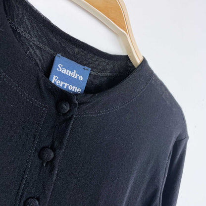 vintage sandro ferrone sheer cardigan top