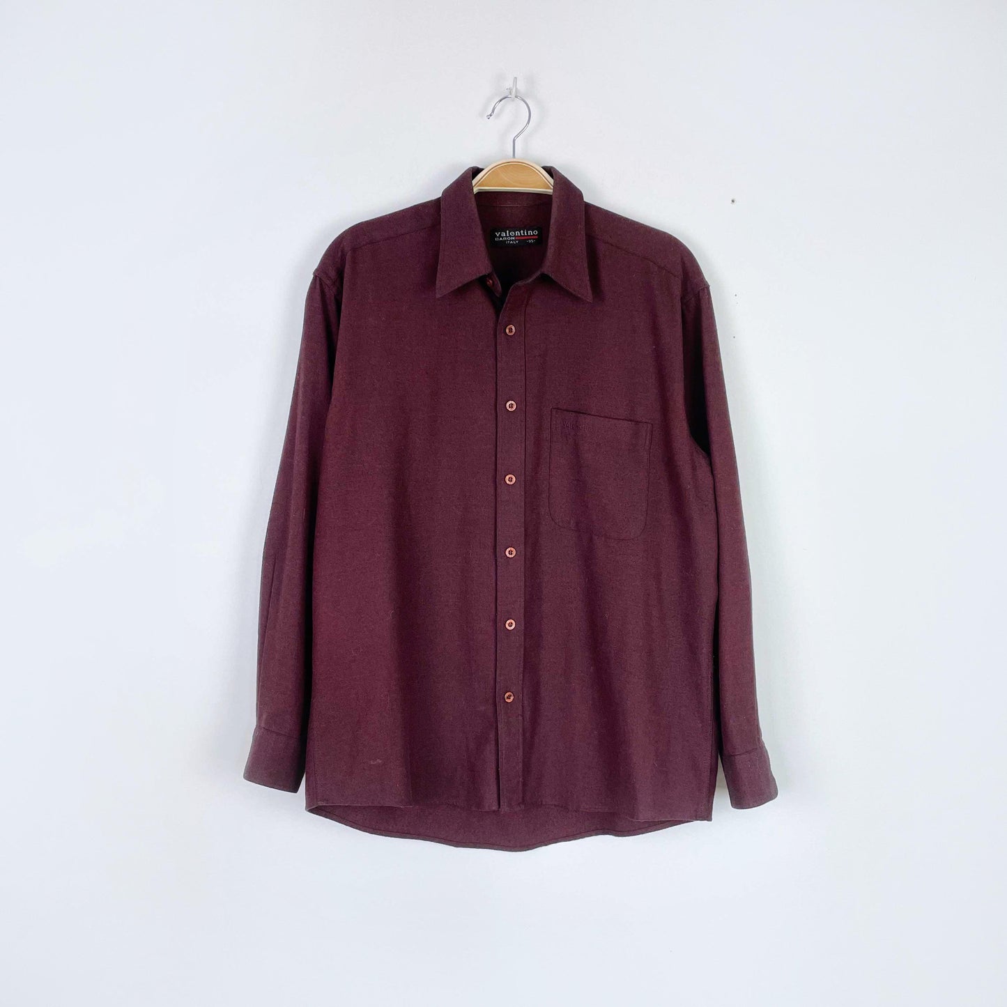 vintage valentino baron logo pocket shirt