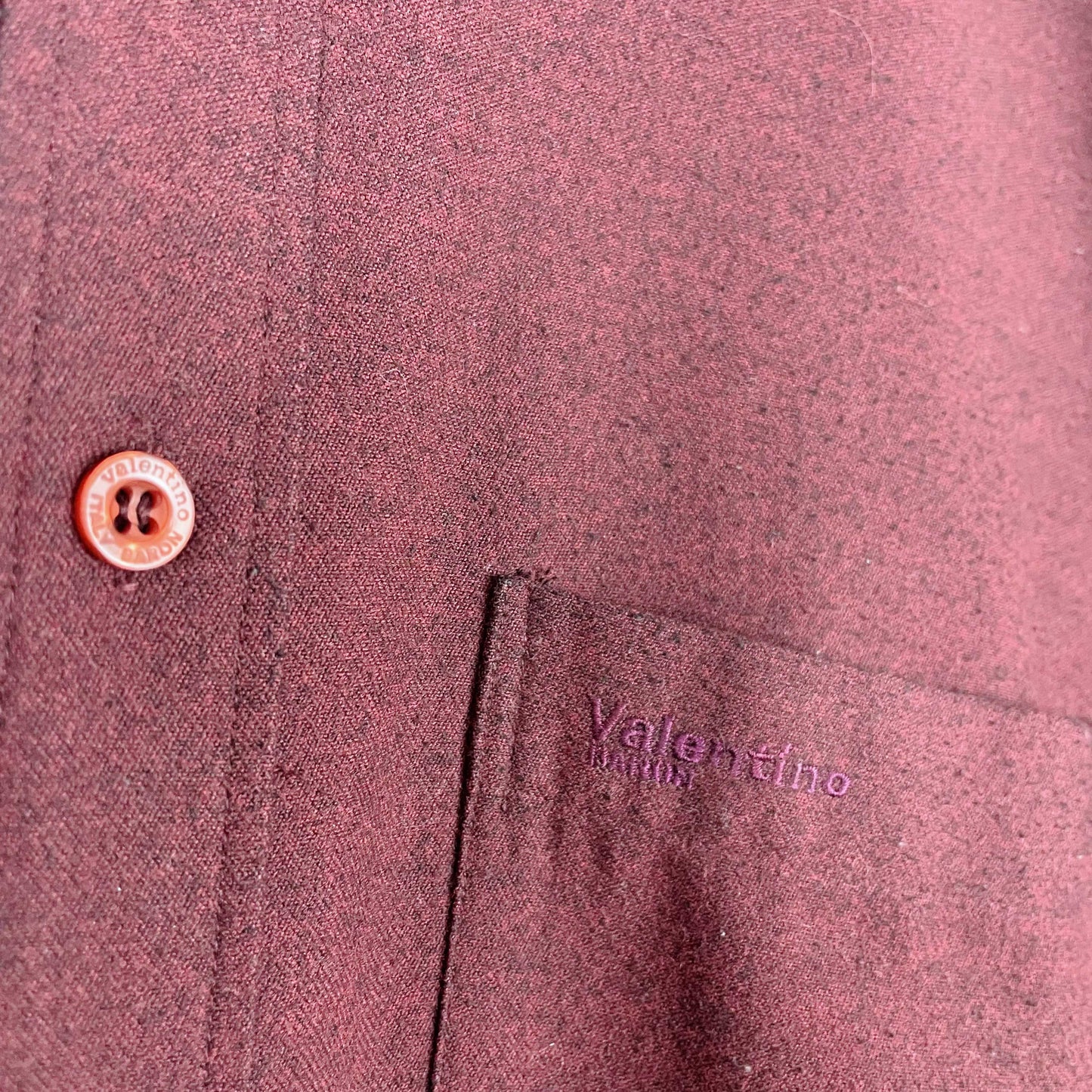 vintage valentino baron logo pocket shirt