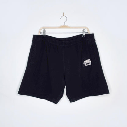 roots 2021 black 8" sweat shorts