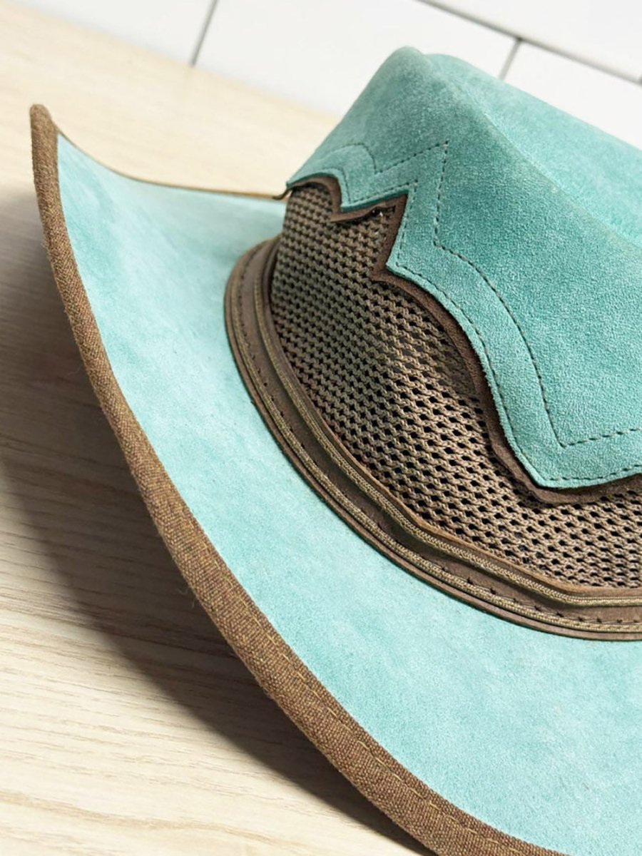 sierra by walkabout suede mesh cowboy hat | made in USA - good market thrift store