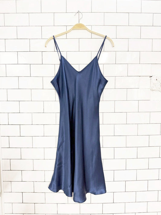 silksilky 100% silk slip mini dress - good market thrift store