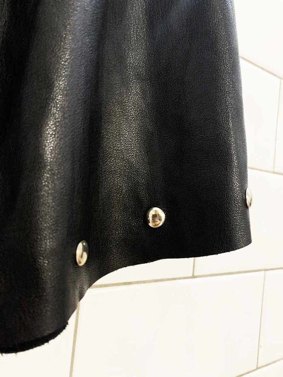 sisley faux soft leather studded shorts - good market thrift store