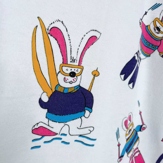 vintage crosscurent ski bunny turtle - size medium
