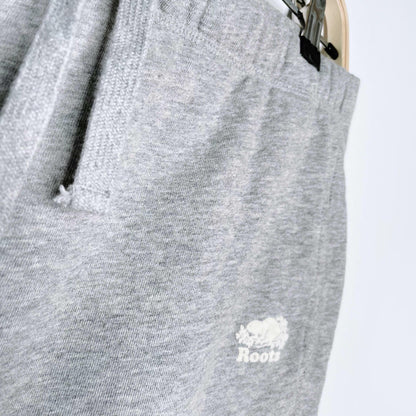 roots heather grey sweat skirt