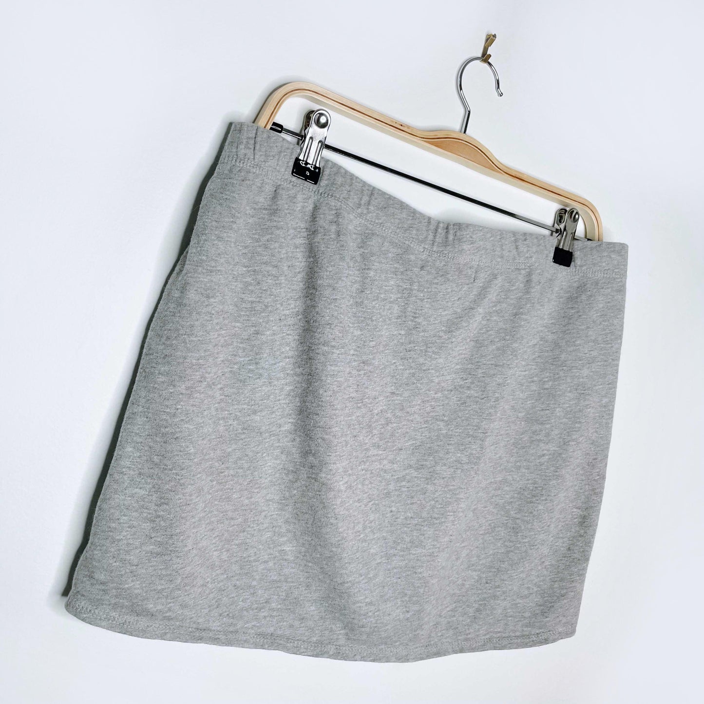 roots heather grey sweat skirt