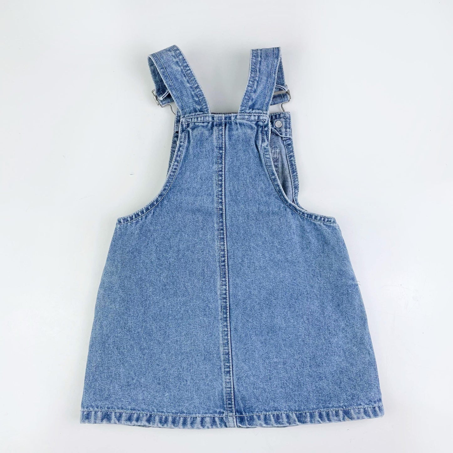 vintage ez blues kids denim overall skirt - size 2
