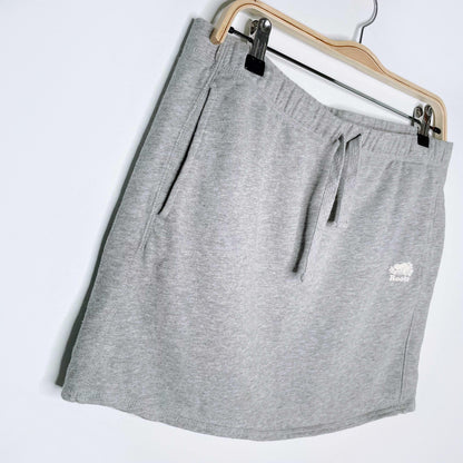 roots heather grey sweat skirt