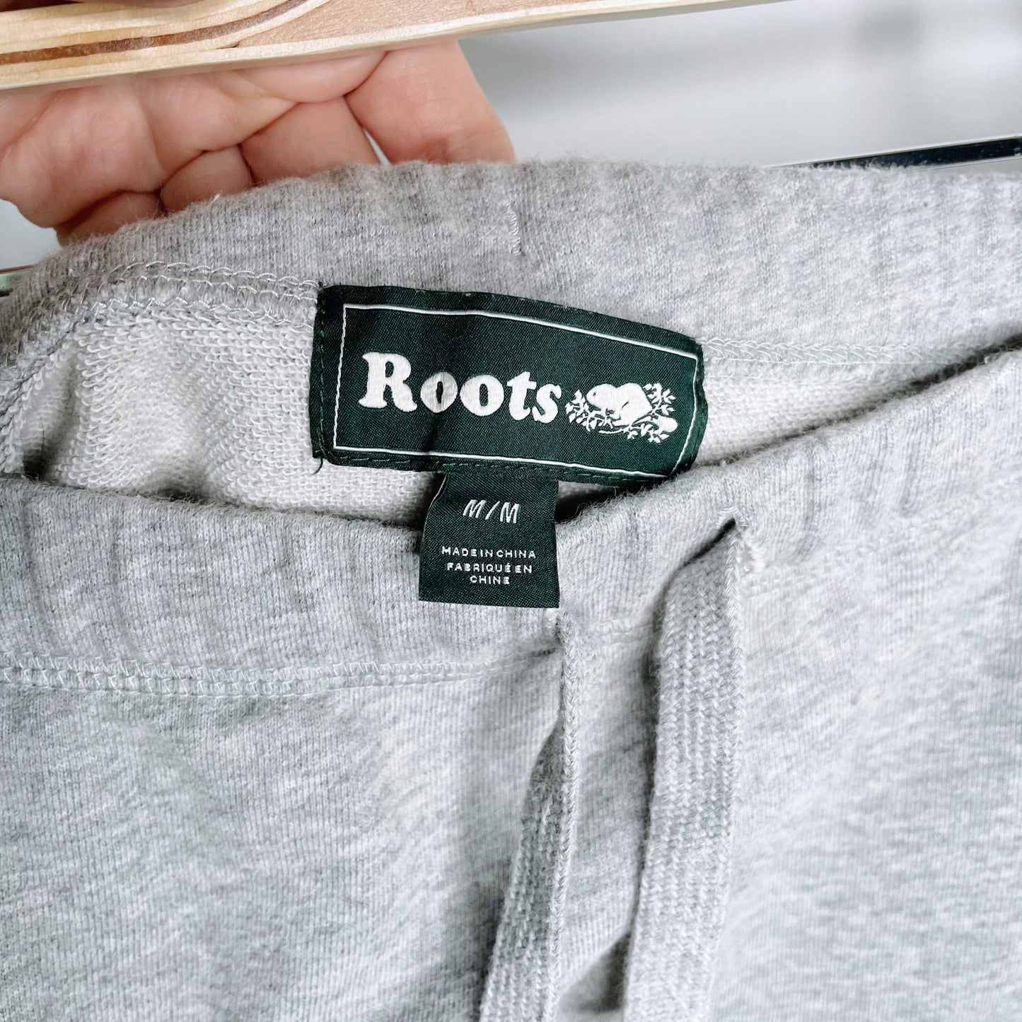 roots heather grey sweat skirt