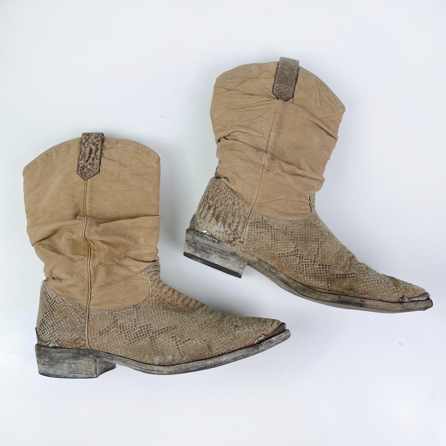 vintage zodiac usa slouchy cowboy boots